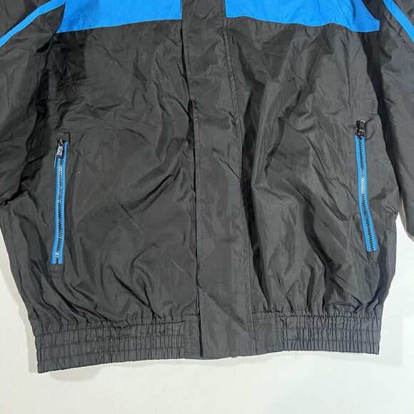 Vintage Lonsdale London Black Blue Full Zip Windbreaker Jacket Men's Size Small - Picture 5 of 10